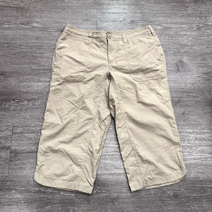 The North Face Pants Women 6 Beige Hiking Capri Rip Stop Nylon Hiking‎ Outdoor